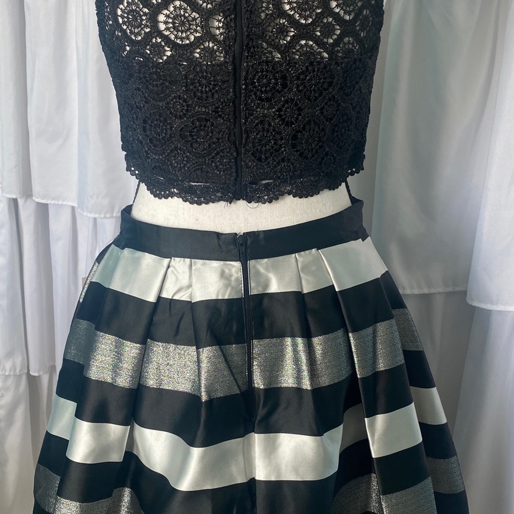 Two piece semi formal skirt and top.
